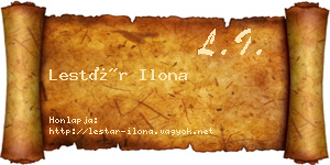 Lestár Ilona névjegykártya